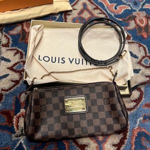 Authentic discontinued Louis Vuitton Eva crossbody bag